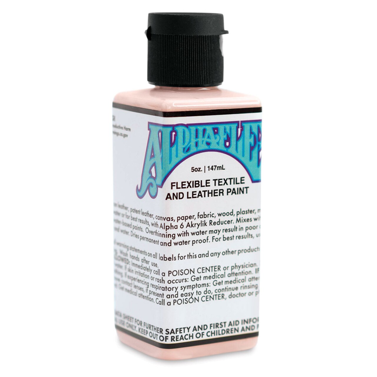 Alpha6 AlphaFlex Textile and Leather Paint - Raspberry Sherbet, 147 ml, Bottle
